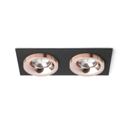 kinkiecik.pl SHARM SQ II wpuszczana czarna miedź/miedź 230V LED 2x10W 24° 3000K R13258 Rendl light studio