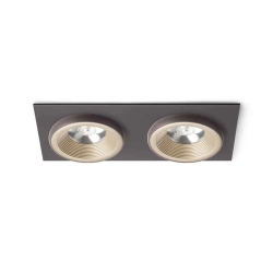 kinkiecik.pl SHARM SQ II wpuszczana perłowo-złota/brązowa 230V LED 2x10W 24° 3000K R13256 Rendl light studio