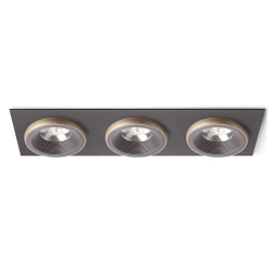 kinkiecik.pl SHARM SQ III wpuszczana brązowa/perłowo-złota 230V LED 3x10W 24° 3000K R13262 Rendl light studio