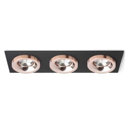 kinkiecik.pl SHARM SQ III wpuszczana czarna miedź/miedź 230V LED 3x10W 24° 3000K R13263 Rendl light studio