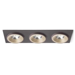 kinkiecik.pl SHARM SQ III wpuszczana perłowo-złota/brązowa 230V LED 3x10W 24° 3000K R13261 Rendl light studio