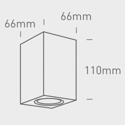 The GU10 Outdoor Cube Lights ABS+PC ONE 67142D/W LIGHT