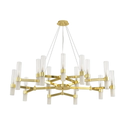 Lampa wisząca CANDELA-15 złota 120 cm - zdjęcie produktu