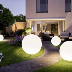 Lampa ogrodowa kula BALL XL biała 80 cm - zdjęcie produktu
