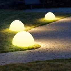Lampa ogrodowa półkula ATMOSPHERE L LED RGBW 16 kolorów 50 cm - zdjęcie produktu