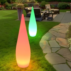 Lampa ogrodowa stojąca duszek GHOST LED RGBW 16 kolorów 80 cm - zdjęcie produktu