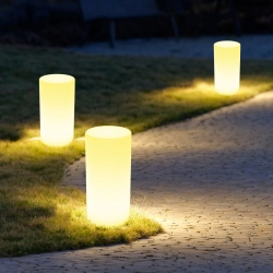 Lampa ogrodowa kolumna TUBE LED RGBW 16 kolorów 80 cm - zdjęcie produktu