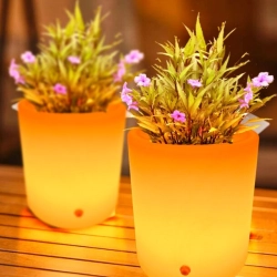 Lampa ogrodowa donica FLOWER POT S LED RGBW 16 kolorów 29 cm - zdjęcie produktu