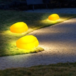 Lampa ogrodowa kamień DIAMOND S LED RGBW 16 kolorów 27 cm - zdjęcie produktu