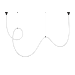 Lampa wisząca SNAKE LED wąż ledowy czarna 400 cm - zdjęcie produktu