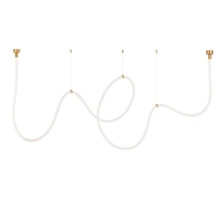 Lampa wisząca SNAKE LED wąż ledowy złota 500 cm - zdjęcie produktu
