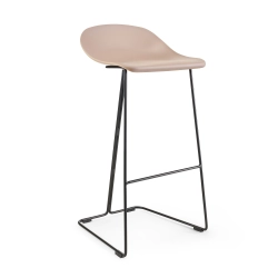 Hoker CARO BAR stołek barowy beżowy 75 cm - zdjęcie produktu