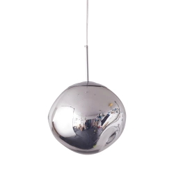 Lampa wisząca GLAM M srebrna 28 cm - zdjęcie produktu