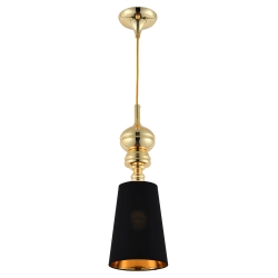 Lampa wisząca QUEEN-1 złoto czarna 18 cm - zdjęcie produktu