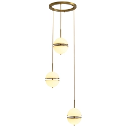 Lampa wisząca SFERA-3 LED złota 50 cm - zdjęcie produktu