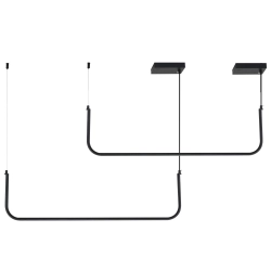 Lampa wisząca MINIMA-2 led czarna 80 cm - zdjęcie produktu
