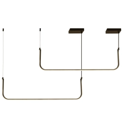 Lampa wisząca MINIMA-2 led czarna 120 cm - zdjęcie produktu