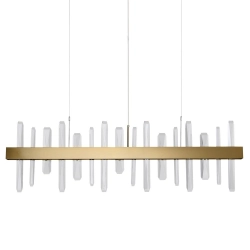 Lampa wisząca ARCTIC 100 cm złota - zdjęcie produktu