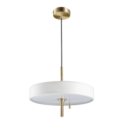 Lampa wisząca ARTDECO 35 cm biało złota - zdjęcie produktu