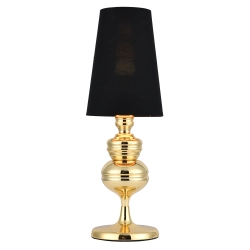 Lampa stołowa QUEEN złoto czarna 18 cm - zdjęcie produktu