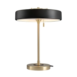 Lampa stołowa ARTDECO 50 cm - czarno - złota - zdjęcie produktu