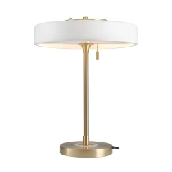 Lampa stołowa ARTDECO - biało - złota - zdjęcie produktu