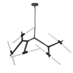 Lampa wisząca STICKS-10 czarna - zdjęcie produktu