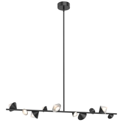 Lampa wisząca CONE LED 130 cm, czarna - zdjęcie produktu