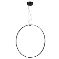 Lampa wisząca ACIRCULO 74 cm - czrny ring LED - zdjęcie produktu
