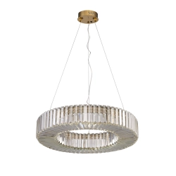 Lampa wisząca CRISTAL LED złota 60 cm - zdjęcie produktu