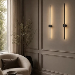 Lampa ścienna SPARO 100 cm LED czarna - zdjęcie produktu
