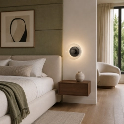 Lampa ścienna DISCO LED czarna 23 cm - zdjęcie produktu