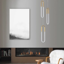Lampa wisząca U-SHAPE mosiądz 60 cm - zdjęcie produktu