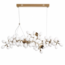 Lampa wisząca VALENTINA 150 cm biało złota - zdjęcie produktu