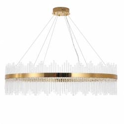 Lampa wisząca HESTIA 120 cm – żyrandol LED, złoty do salonu - zdjęcie produktu Lampa wisząca HESTIA 120 cm – żyrandol LED, złoty do salonu - zdjęcie produktu