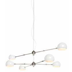 Lampa wisząca ASTRONOMY-6, 165 cm - biała loftowa - zdjęcie produktu