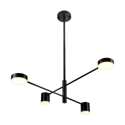 Lampa wisząca CLEX - 4P LED czarna 100 cm - zdjęcie produktu