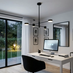 Lampa wisząca CLEX - 4P LED czarna 100 cm - zdjęcie produktu