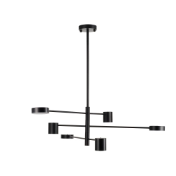 Lampa wisząca CLEX - 6P LED czarna 100 cm - zdjęcie produktu