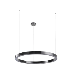 Lampa wisząca CIRCLE 100 cm - LED, ring tytan szczotkowany - zdjęcie produktu