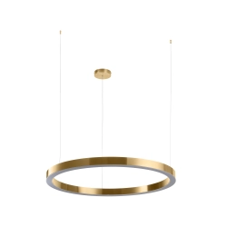 Lampa wisząca CIRCLE 100 cm - LED, ring mosiądz szczotkowany - zdjęcie produktu