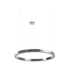 Lampa wisząca CIRCLE 100 cm - LED, ring nikiel szczotkowany - zdjęcie produktu