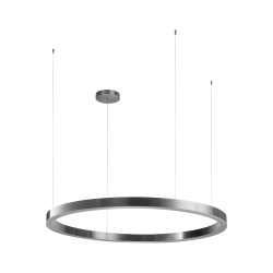 Lampa wisząca CIRCLE 120 cm - LED, ring tytan szczotkowany - zdjęcie produktu