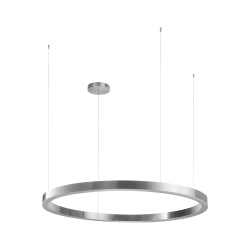 Lampa wisząca CIRCLE 120 cm - LED, ring nikiel szczotkowany - zdjęcie produktu