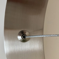 Lampa wisząca CIRCLE 3 40+60+80 cm - LED, rinig nikiel szczotkowany na 1 podsufitce - zdjęcie produktu
