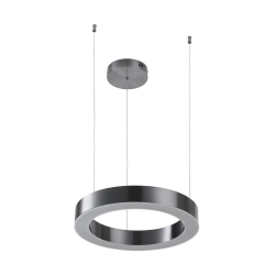 Lampa wisząca CIRCLE 40 cm - LED, ring tytan szczotkowany - zdjęcie produktu