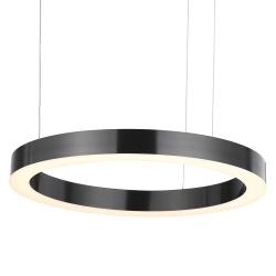 Lampa wisząca CIRCLE 2 60+80 cm - LED, ringi tytan szczotkowany na 1 podsufitce - zdjęcie produktu