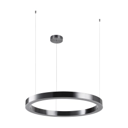 Lampa wisząca CIRCLE 80 cm - LED, ring tytan szczotkowany - zdjęcie produktu