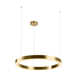 Lampa wisząca CIRCLE 80 cm - LED, ring mosiądz szczotkowany - zdjęcie produktu