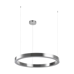 Lampa wisząca CIRCLE 80 cm - LED, ring nikiel szczotkowany - zdjęcie produktu